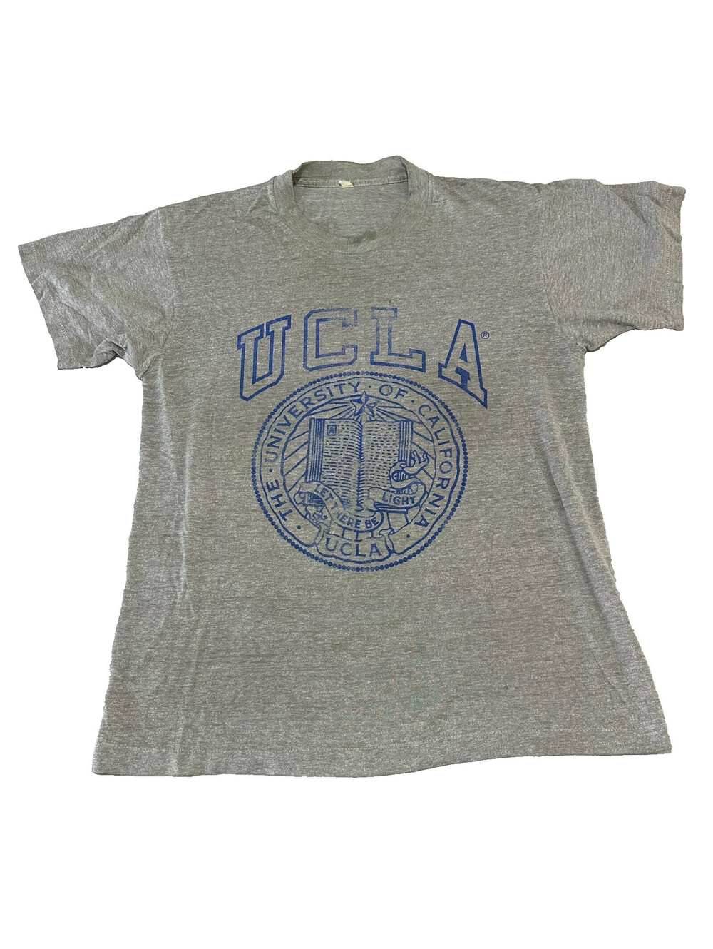 80s University California Los Angeles T Shirt Gray Medium UCLA Bruins USA VTG